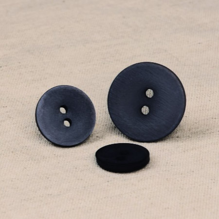 Knoop 15mm - 2-gaats gesatineerd marineblauw