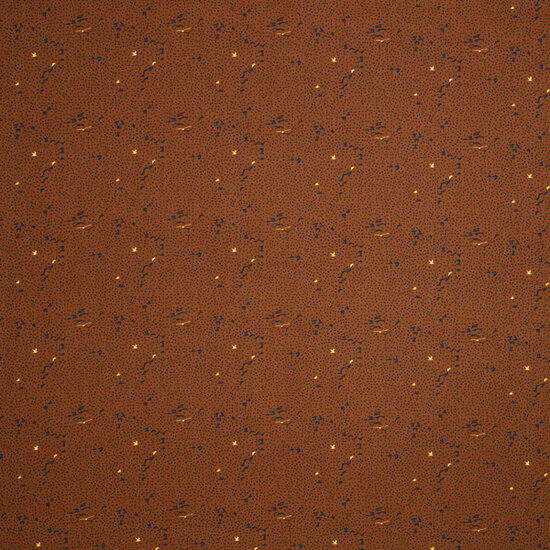Viscose - Birds and spots on camel fibremood