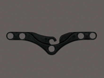 Wave eindhaak - Zwart