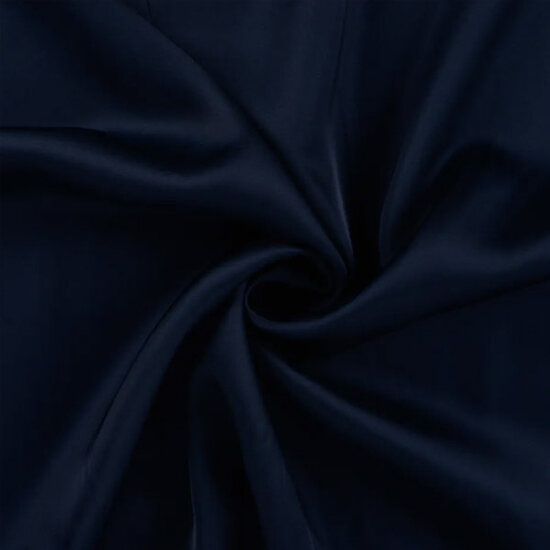 Viscose - Glanzend donkerblauw