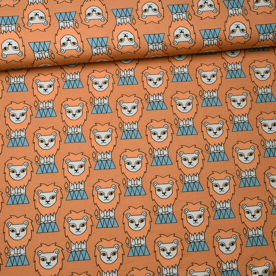 French terry - Eva mouton lions