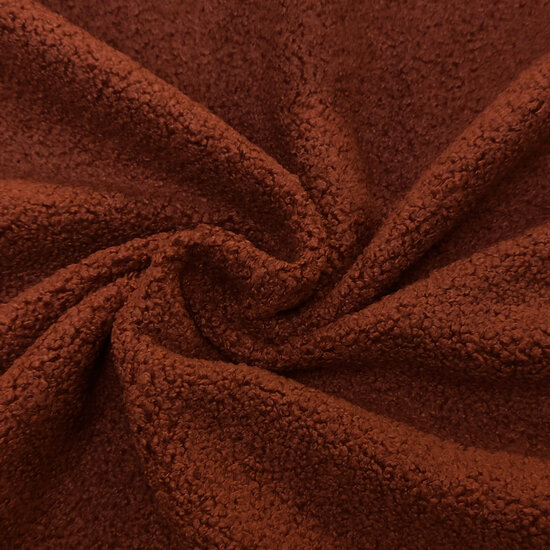 Boucle dik - donker roest