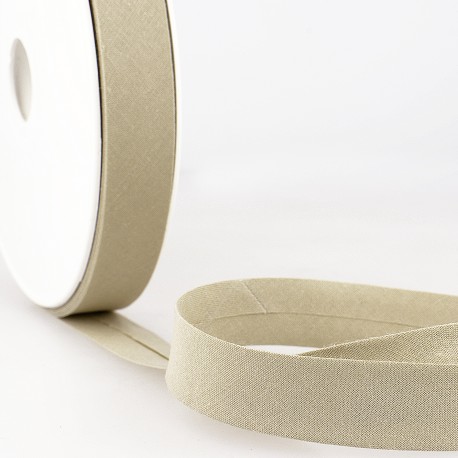 Biais katoen 20mm - licht taupe 145