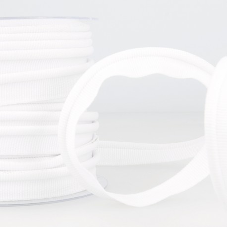 Paspelband - dik keper wit 1