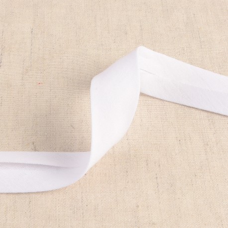 Biais gauze 25mm - wit 01