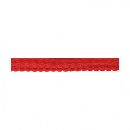 Lingerie elastiek 10mm met boogjes - rood 8