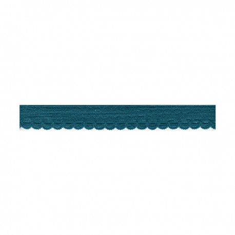 Lingerie elastiek 10mm met boogjes - petrolblauw 26