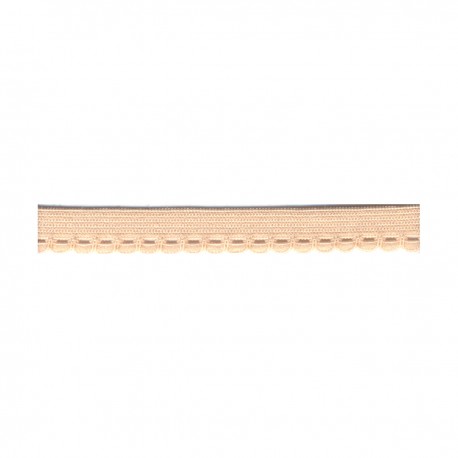 Lingerie elastiek 10mm met boogjes - huidskleur 40