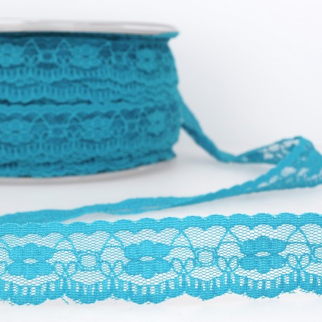 Kanten lint 25mm - turkoois 20