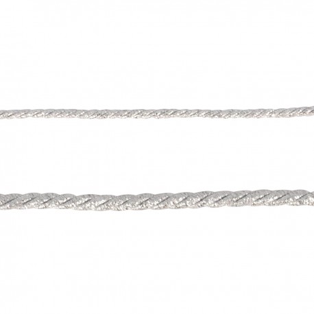Koord metallic 3mm - zilver 2