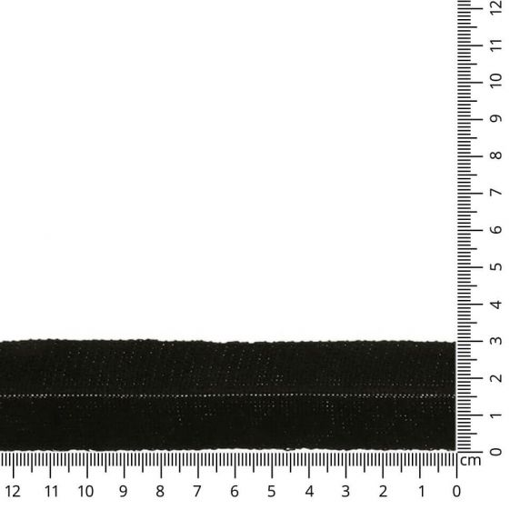 Gebreid vouwlint 30mm - zwart 0