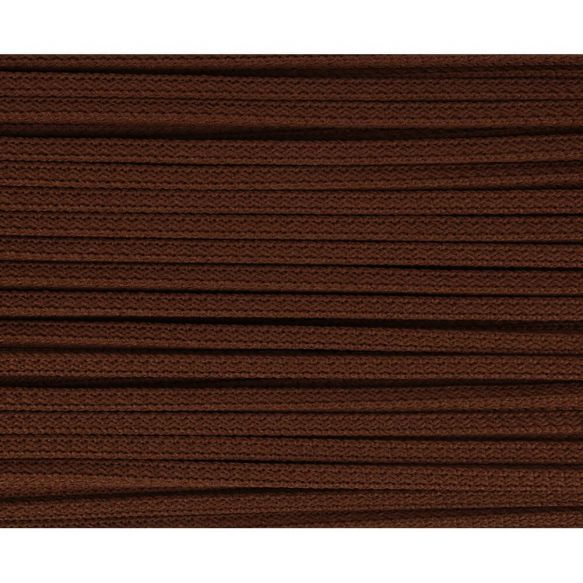 Vierkant koord 5mm - donkerbruin 12
