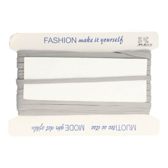 Veterband dubbeldik 9mm - grijs 2