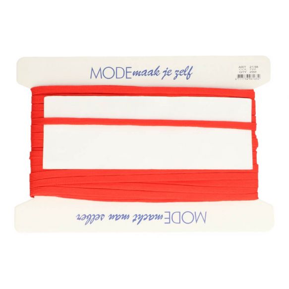 Veterband dubbeldik 9mm - vuurrood 722