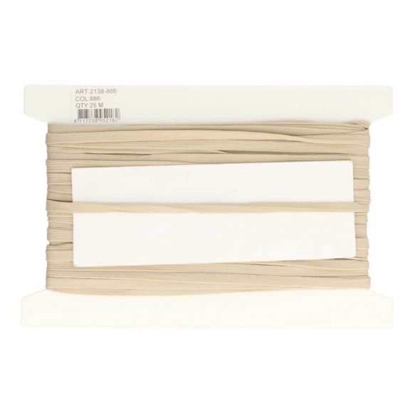Veterband dubbeldik 9mm - beige 886