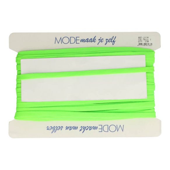 Veterband dubbeldik 9mm - fluo groen 1