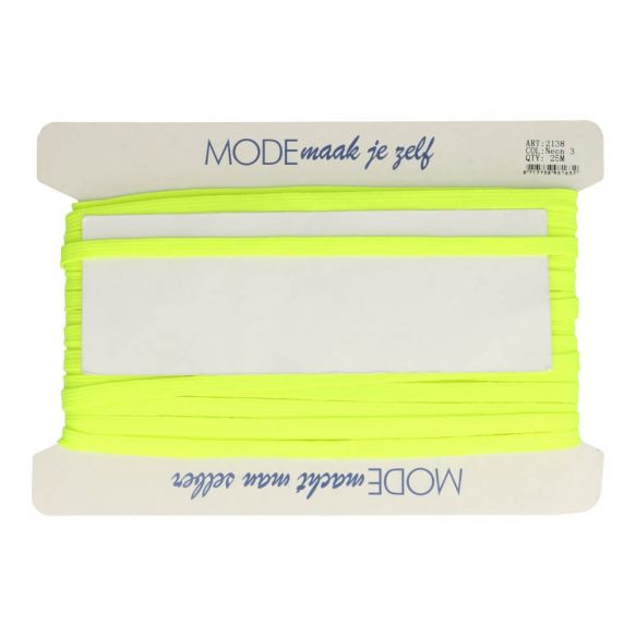 Veterband dubbeldik 9mm - fluo geel 3