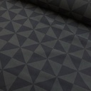 Viscose - Geometrische waaier blauw