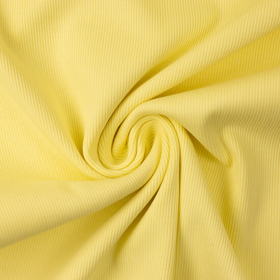 Boordstof fijne ribbel - Frisgeel 112