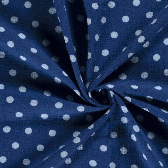 Tetradoek - Blauw met stippen