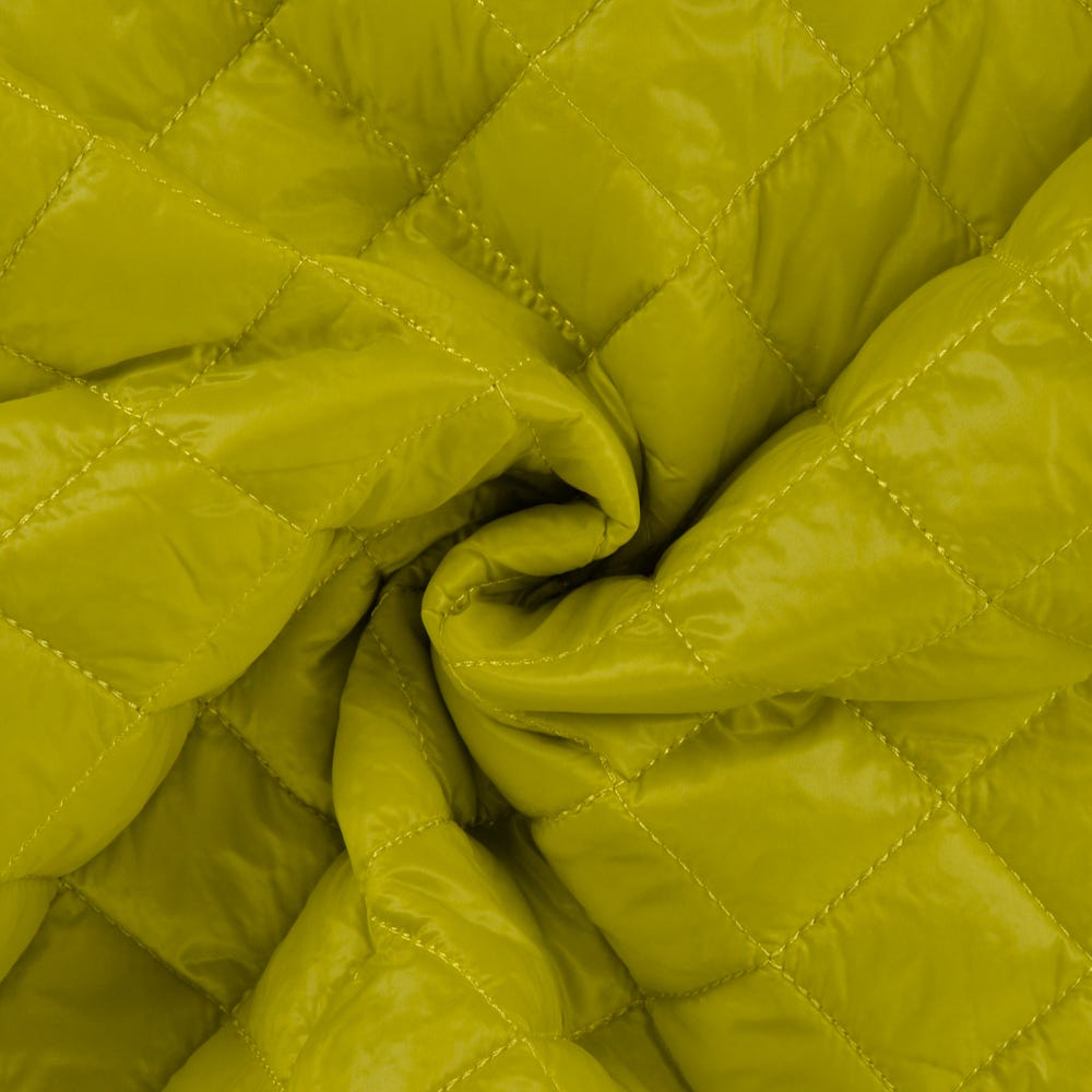 Matelasse - Limoengeel raster 240