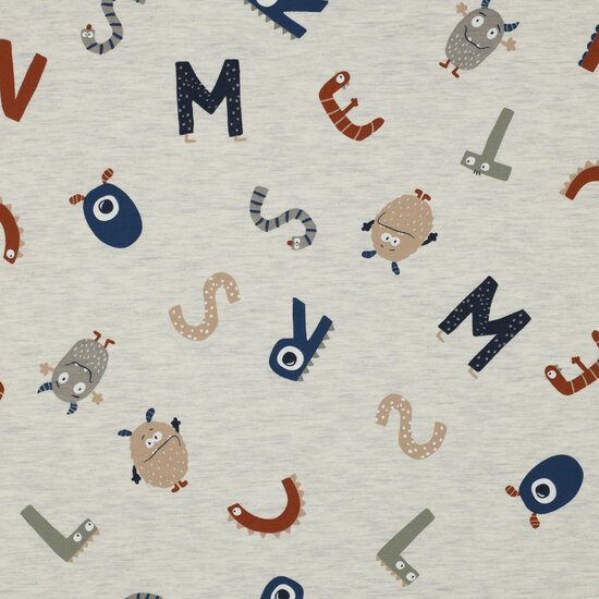 Jersey - Monsterletters op mele