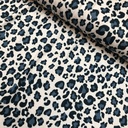Jersey - Luipaardprint ecru grijsblauw