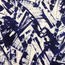 Viscose - White en blue stylo print jupe