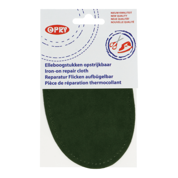 Knie-/ellebooglap - daim donkergroen