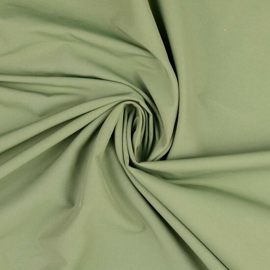 Katoen - Trenchcoat zacht khakigroen