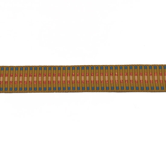 Tassenband 40 mm - Curry  blauw koper trapladder