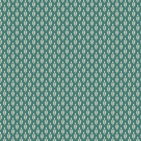 Katoen - Fijne tarwe petrolgroen