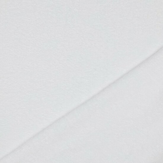 Bamboobadstof velvet - Wit 50