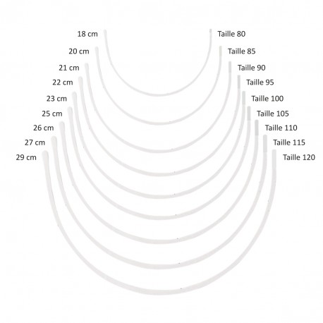 Cup baleinen taille 90