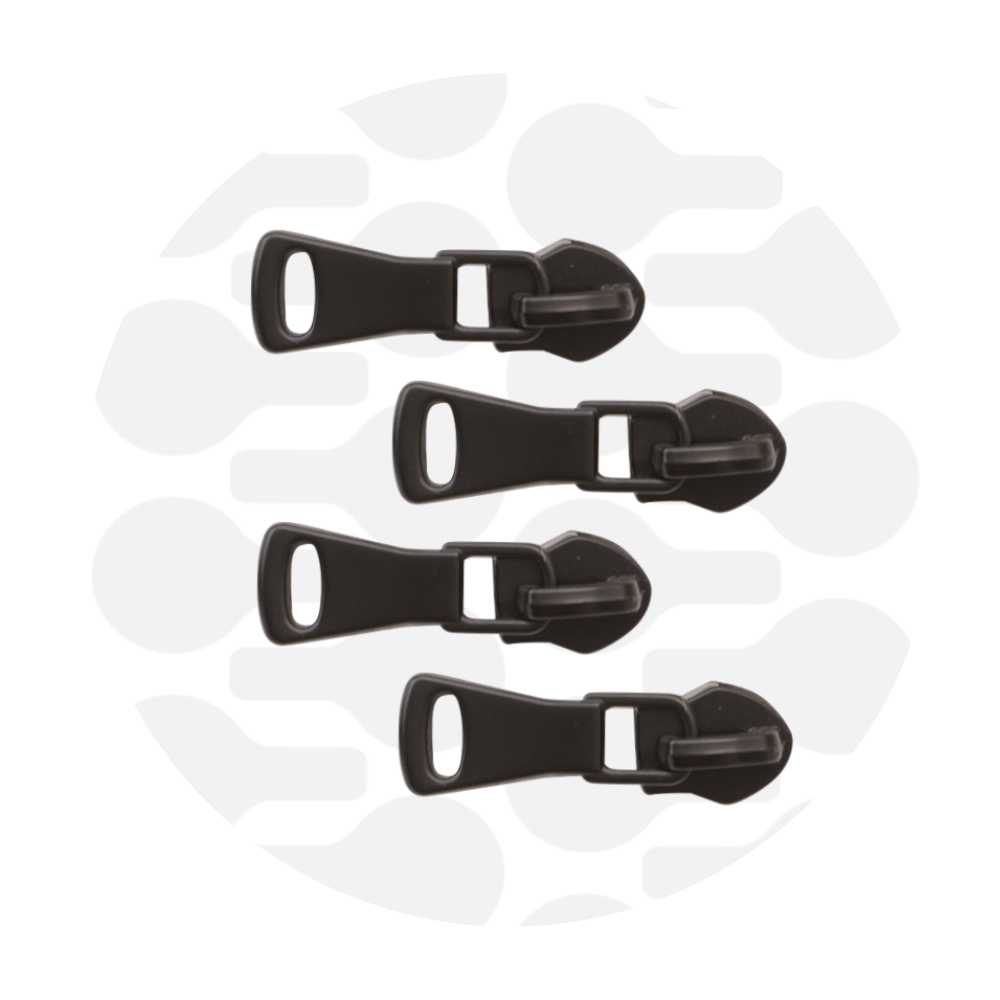 Rits schuiver ring nr 5 - Zwart (4 stuks)