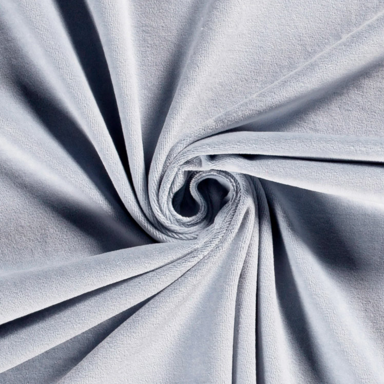 Nicky velours - Ijsblauw 102