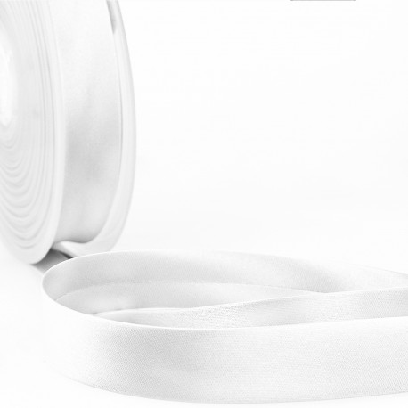 Satijn biais 20mm - wit 1