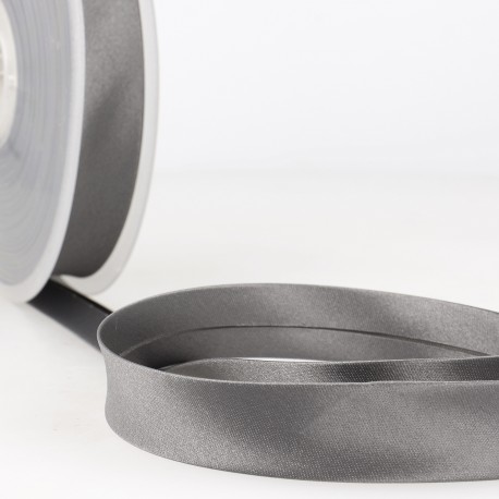 Satijn biais 20mm - donkergrijs 38