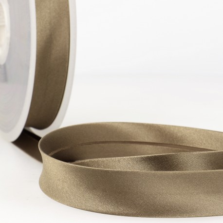 Satijn biais 20mm - donker beige 60