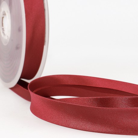 Satijn biais 20mm - bordeaux 72