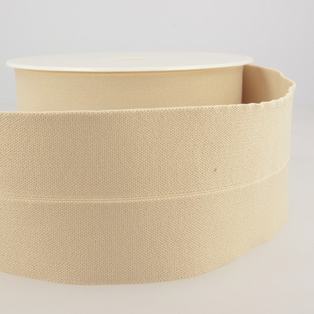 Vouwelastiek 60mm - beige 40