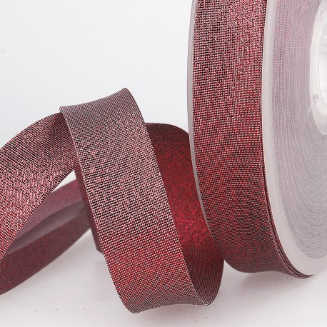 Biais metallic 20mm - rood 8