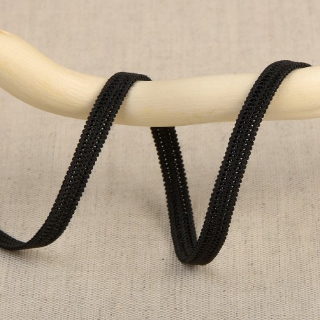 Harde elastiek 5mm - zwart 14