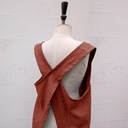 Stoffenpakket - Japanse schort S/M/L baksteenrood