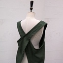 Stoffenpakket - Japanse schort S/M/L donkergroen