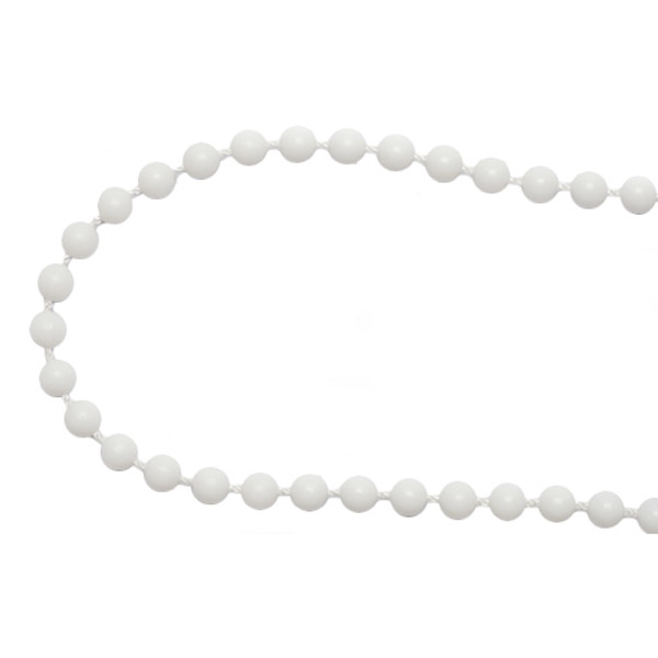 Ketting 150cm - Kunststof wit