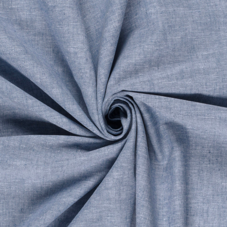 Linnen katoen - Mele denimblauw 6