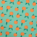 French terry - Appelsienen muntgroen