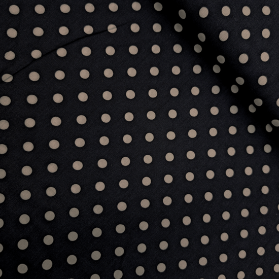 Viscose - Marine met witte stip