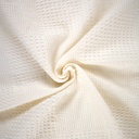 Wafelstof - Plaid ecru